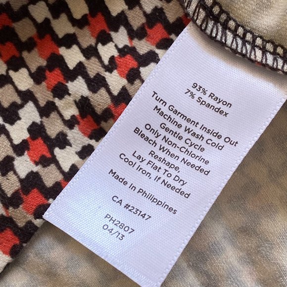 - Talbots Faux Wrap Dress in Beautiful Fall Colors Size SP        - P - Picture 8 of 8